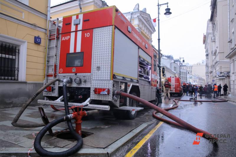 Пожар в ресторане PuppenHaus в Новосибирске.