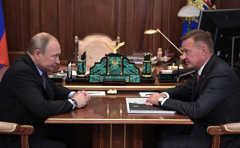 Путин встретился с врио губернатора Курской области