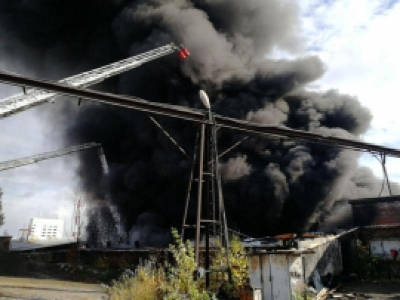 пожар на асфальтовом заводе