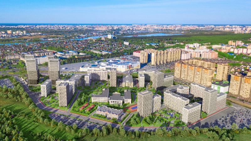 В Тюмени возводят микрорайон по проекту московских архитекторов
