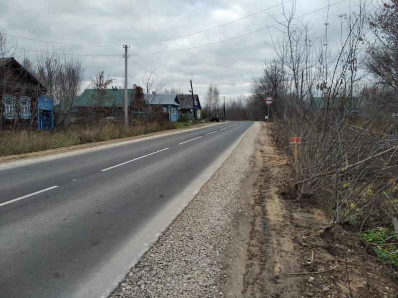 Новая дорога в Лысковском районе Нижегородской области