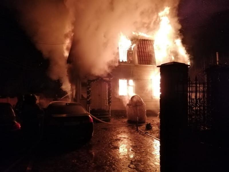 В подмосковной деревне Борисовке в пожаре погибли четверо человек