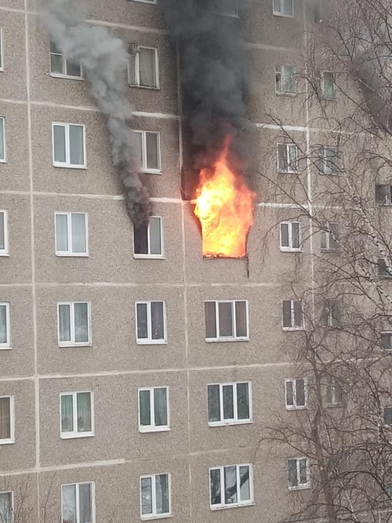 Из-за пожара в екатеринбургском жилом доме эвакуированы 50 человек