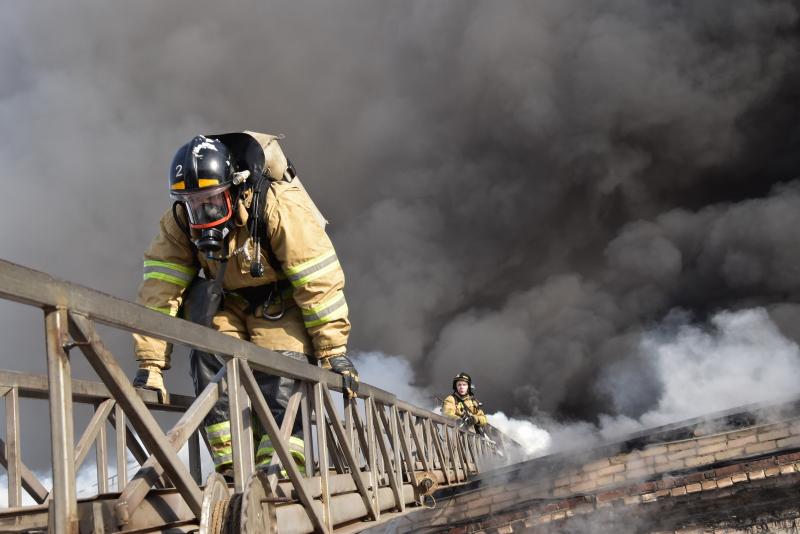 Пожар на Троицком тракте ликвидируют 136 человек