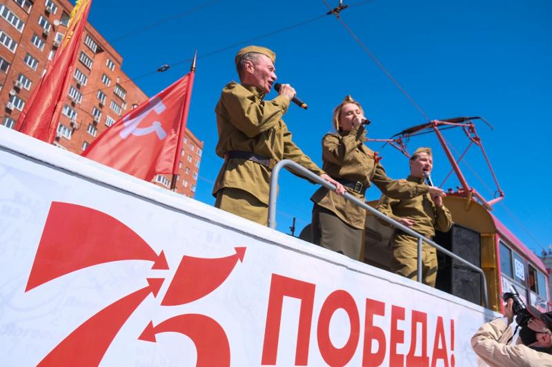 В Екатеринбурге по улицам города прошел «Трамвай Победы»