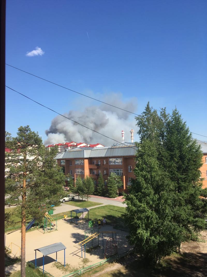 Пожар в Югорске