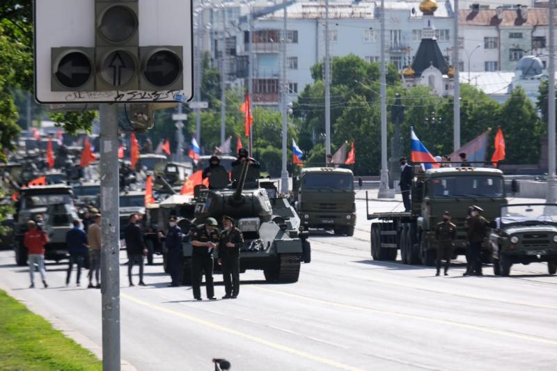 В Екатеринбурге отрепетировали парад Победы