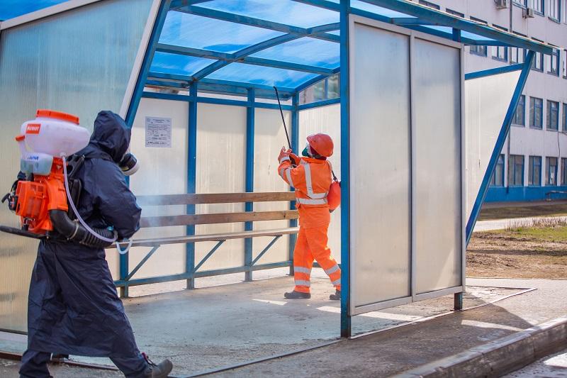 Дезинфекция остановок