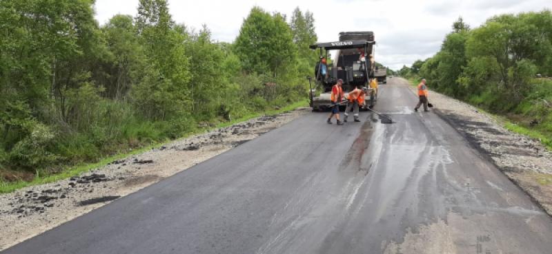 В Хабаровском крае продолжаются масштабные дорожные работы.