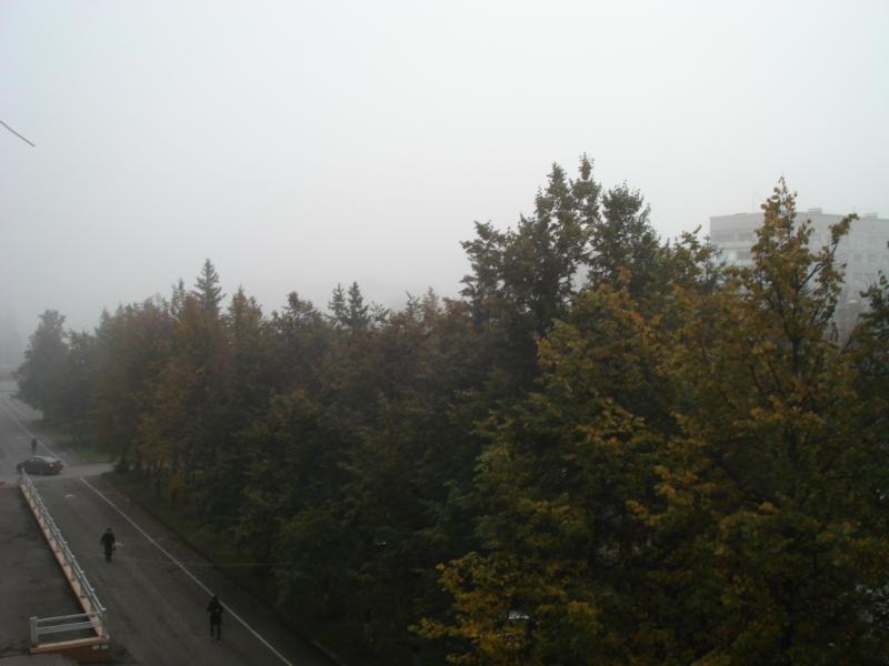 Туман окутал Кемерово