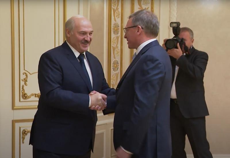 Александр Бурков и Александр Лукашенко