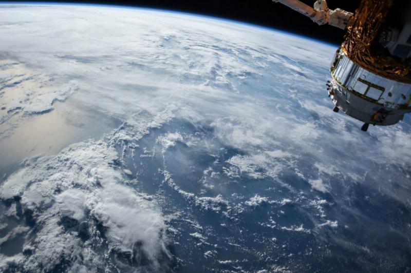Космонавт сделал фото с борта Международной космической станции