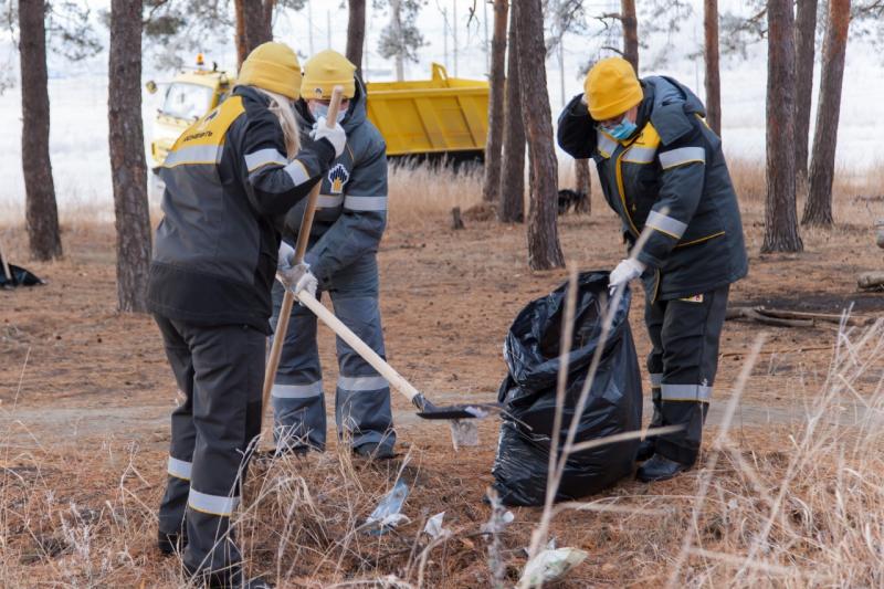 Саратовские нефтяники очистили лес от мусора