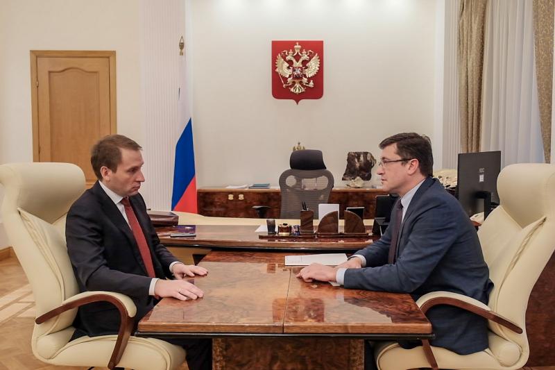 Губернатор Глеб Никитин рассказал министру Александру Козлову об опыте Нижегородской области