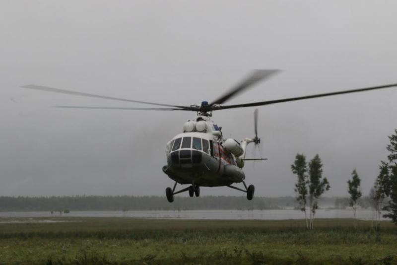 Вертолеты доставляют пациентов из труднодоступных районов