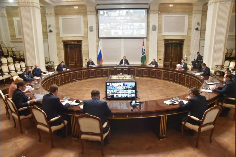 Заседание в правительстве Новосибирской области