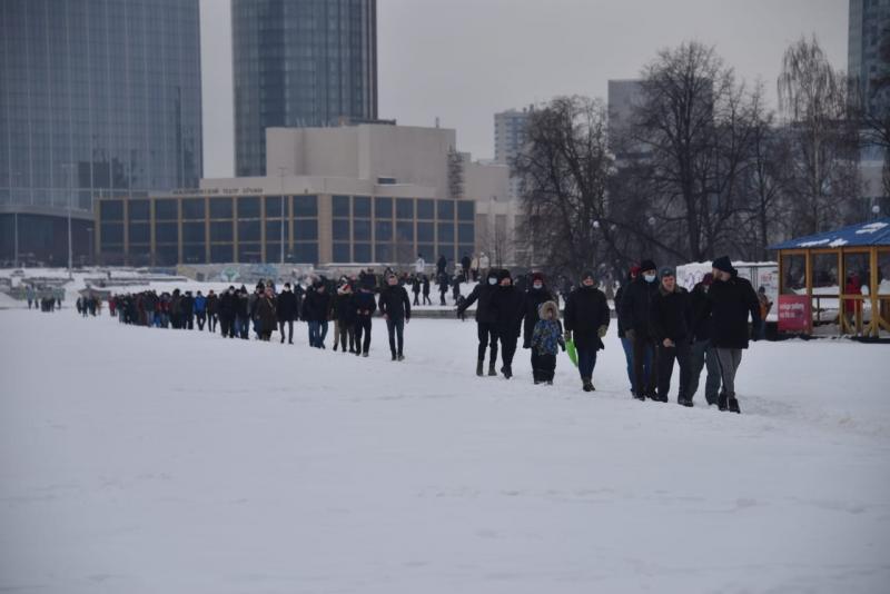 В Екатеринбурге организаторы акции предложили протестующим разойтись