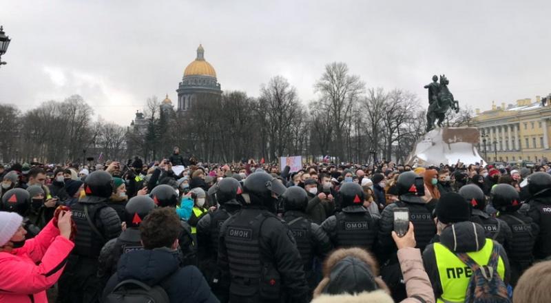 Митинг 23 января в Петербурге