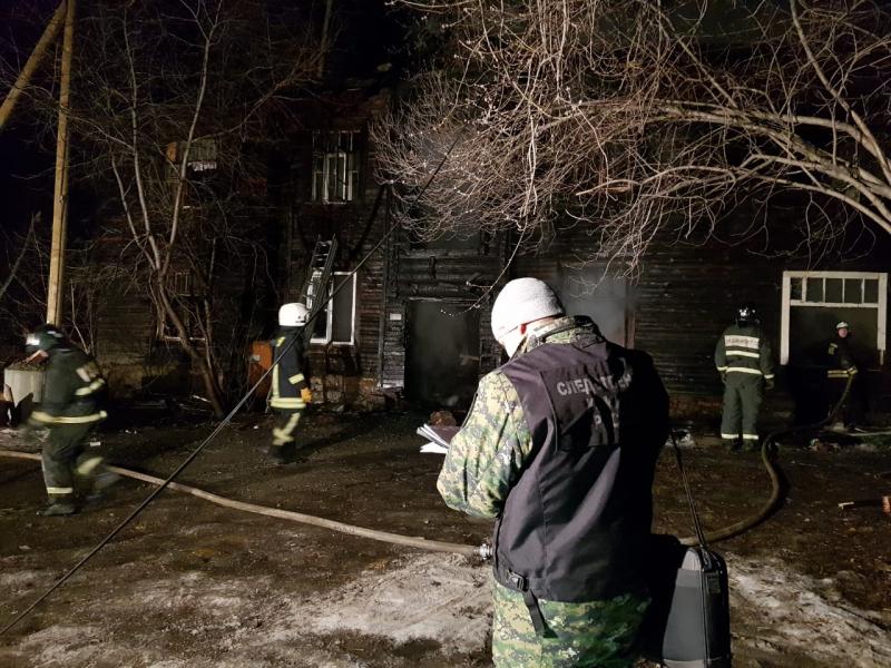 пожар на Омской в Екатеринбурге
