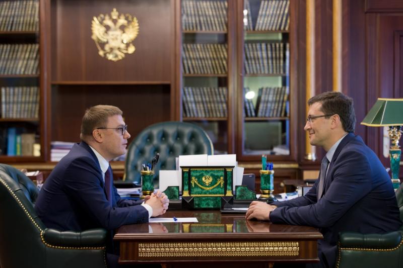 Губернатор Нижегородской области встретился с главой Челябинской области Алексеем Текслером