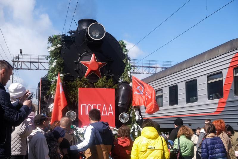 На вокзале попытались воссоздать атмосферу 1945 года