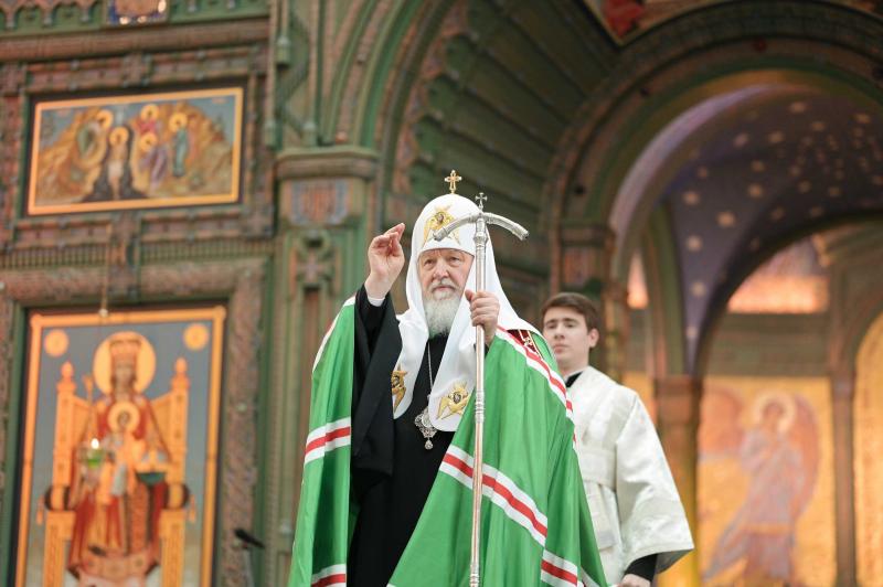 Патриарх прибыл со специальным визитом в Казань, чтобы освятить восстановленный храм