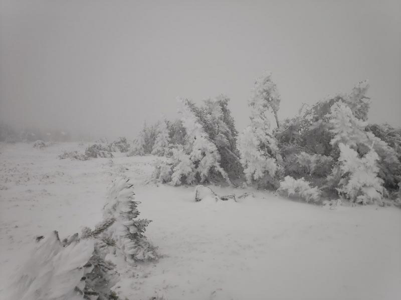 Челябинский нацпарк Зюраткль замело снегом
