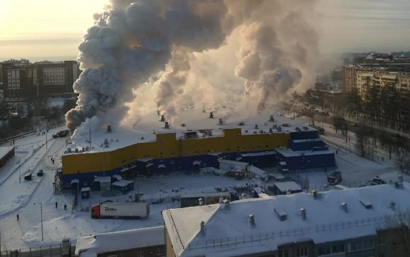 пожар в Томске