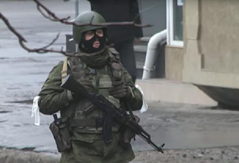 Военный в Луганске