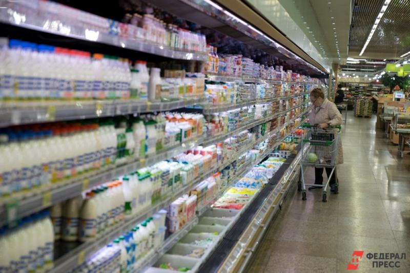 Молочная продукция в супермаркете
