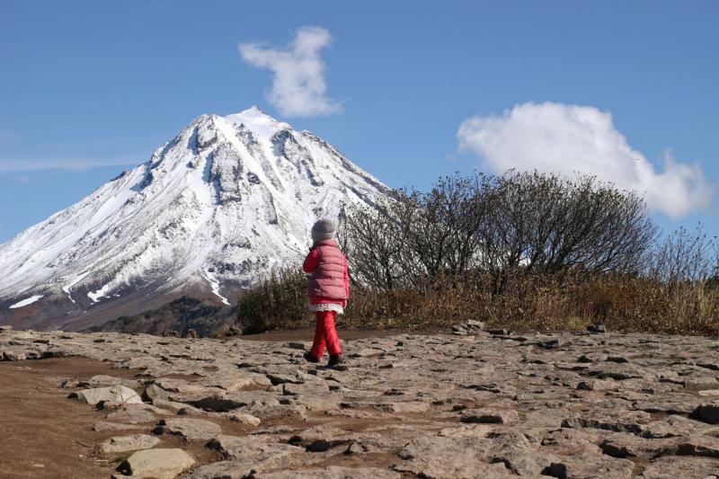 Вулкан на Камчатке выбросил пепел