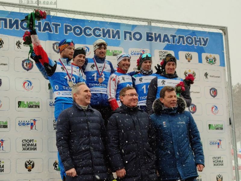 Победителем масс-старта на Чемпионате России по биатлону стал Василий Томшин из Санкт-Петербурга