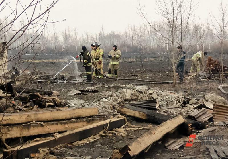 Тушением пожаров в Курганской области занимались спасатели из нескольких регионов России