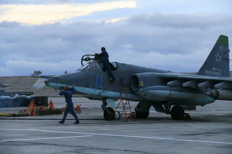 Су-25 выполнял полет без боекомплекта