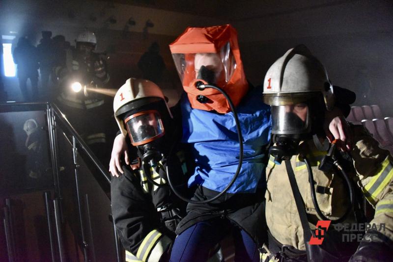 Работа пожарных в Екатеринбурге