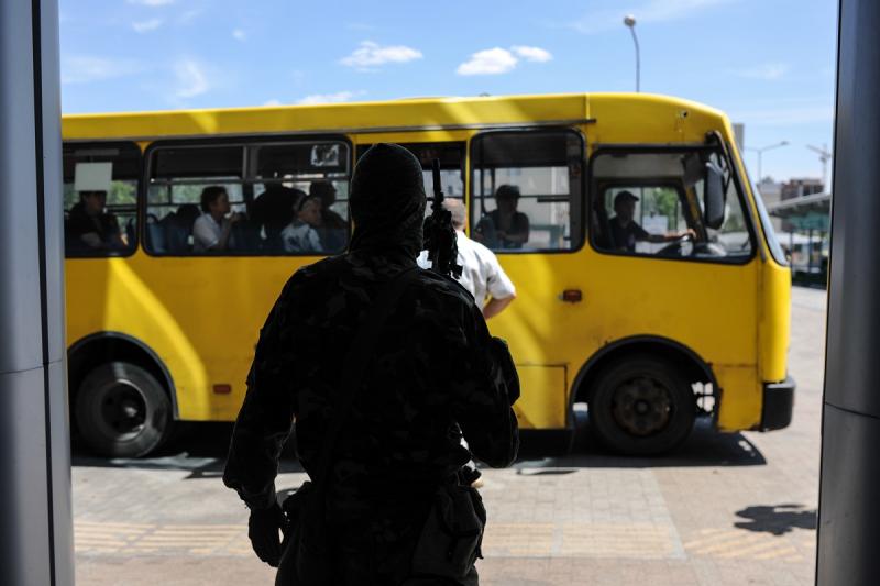 автобус с беженцами из ДНР