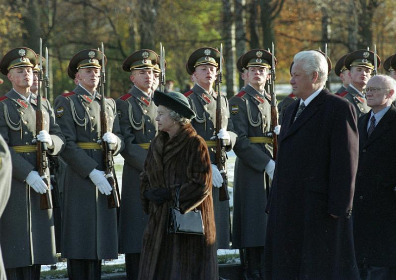 Борис Ельцин и королева Елизавета