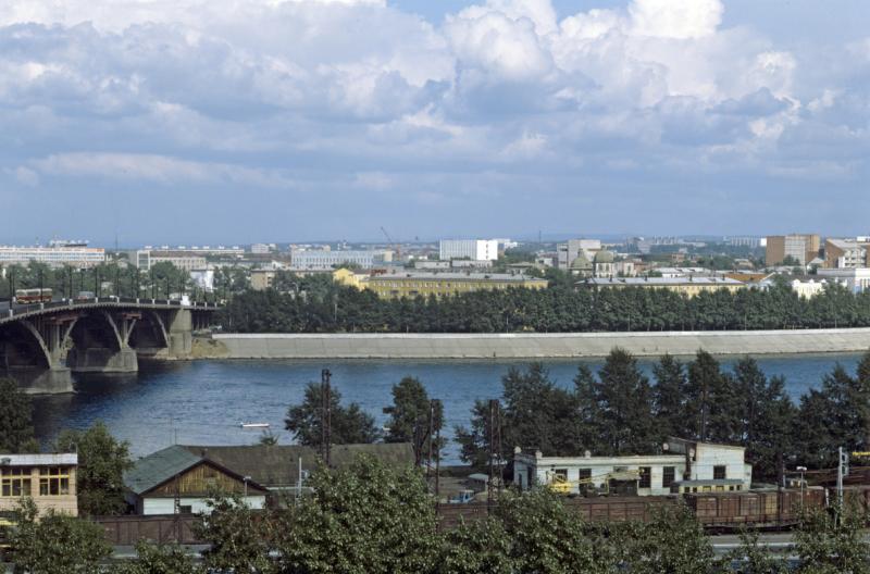 Вид города Иркутска