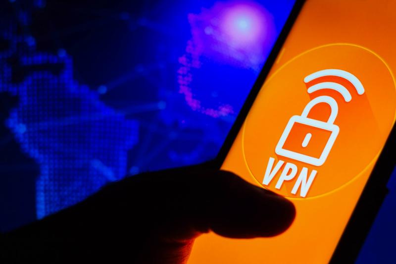 VPN отображается на смартфоне