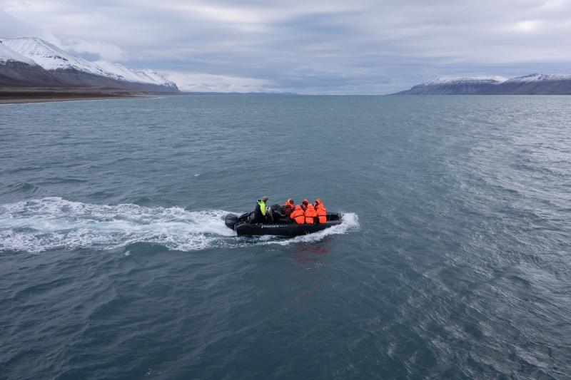 норвежский катер в водах шпицбергена
