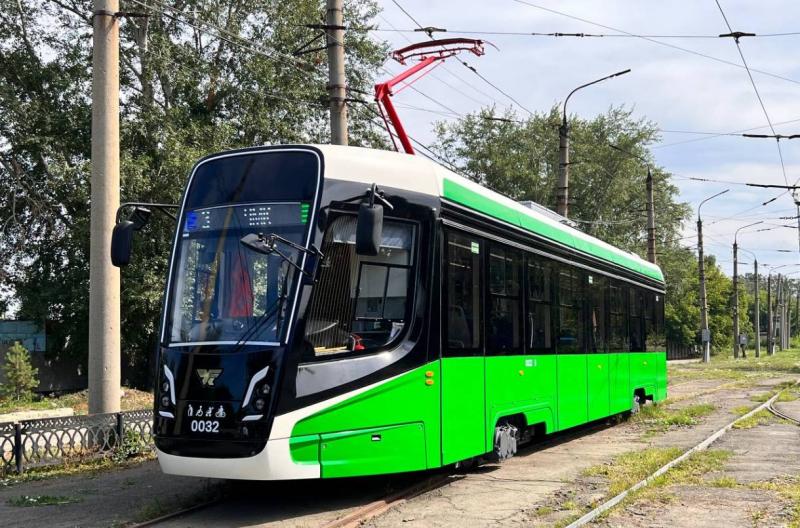Новый зеленый трамвай