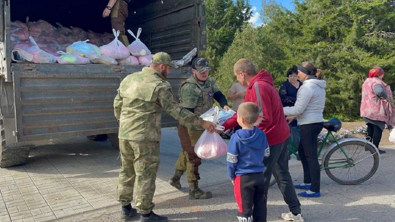 Передача гуманитарной помощи