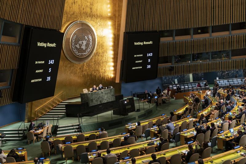 Зал Генассамблеи ООН