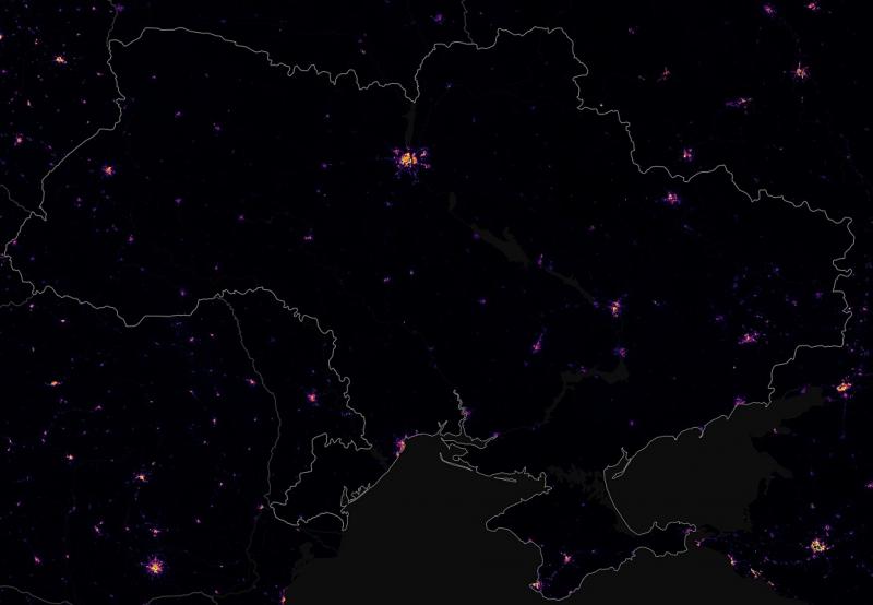 спутниковый снимок украины