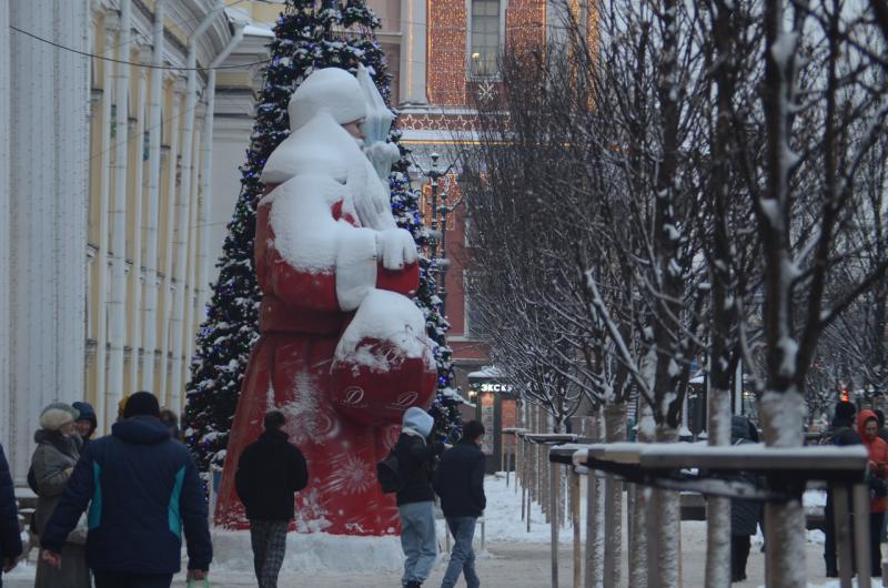 Петербург зима