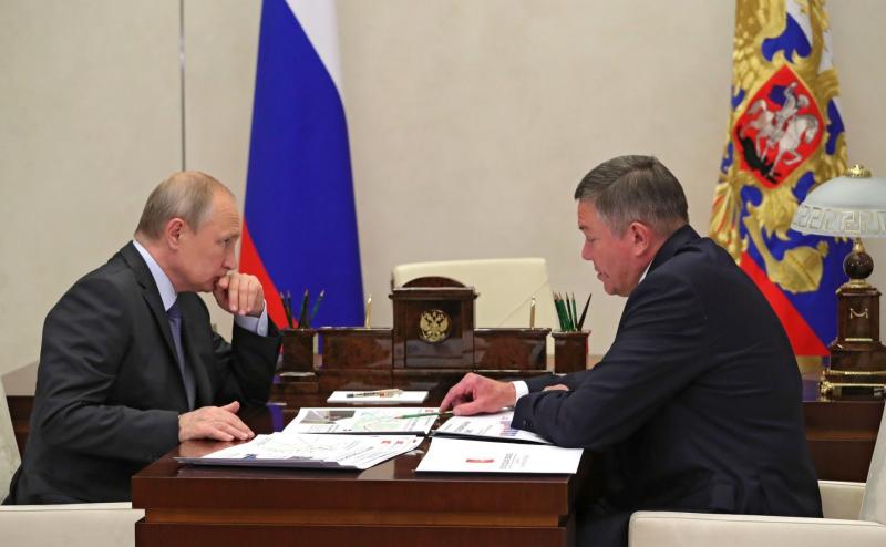 Встреча губернатора Кувшинникова и Путина