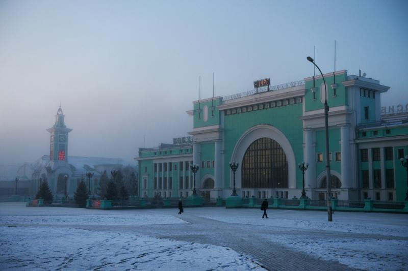 Железнодорожный вокзал Новосибирск-Главный.