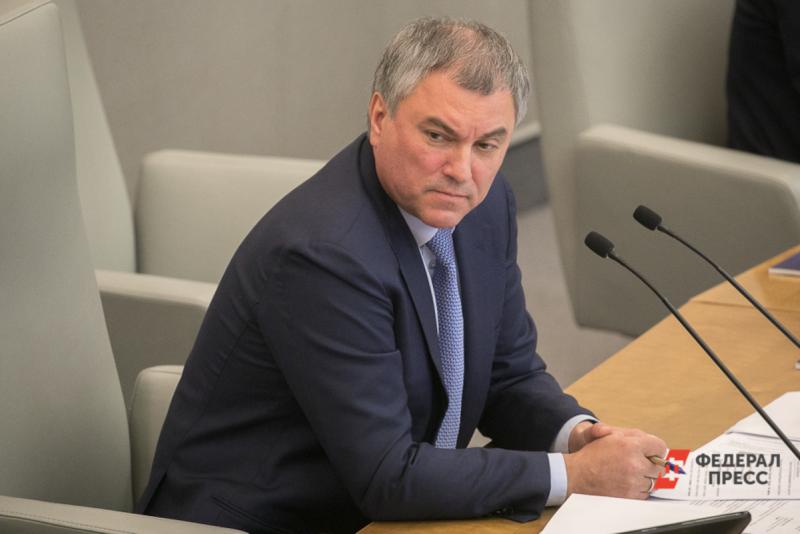 Вячеслав Володин призвал отказаться от сотрудничества и содействия МУС