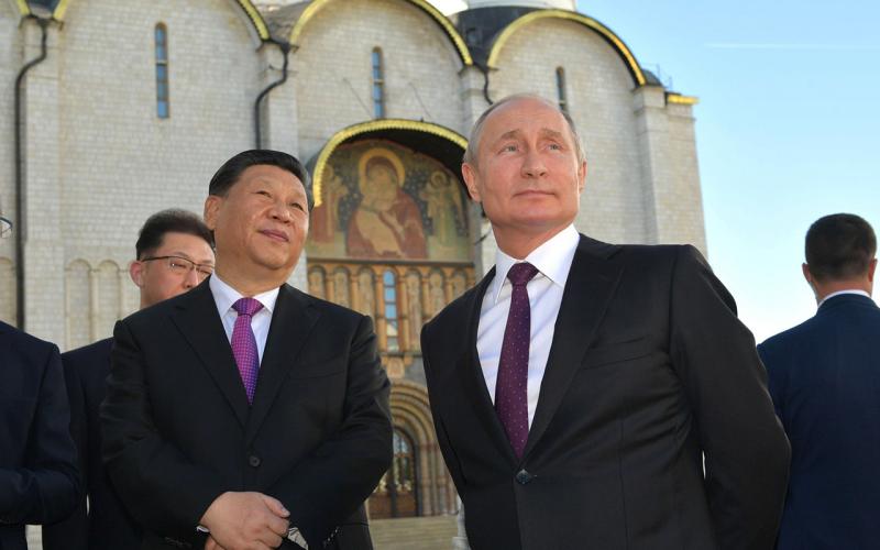 Владимир Путин и Си Цзиньпин в 2019 году