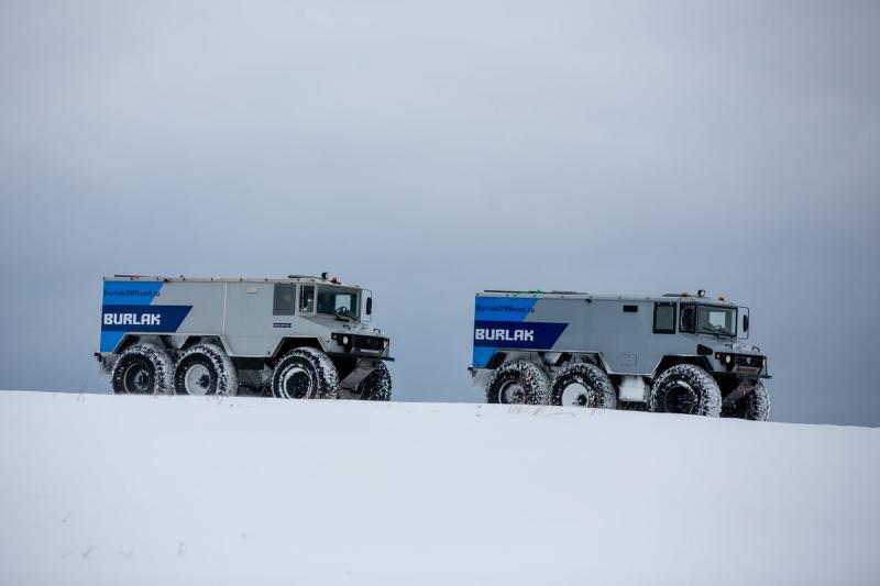 Уральские вездеходы Бурлак проходят испытания в Арктике